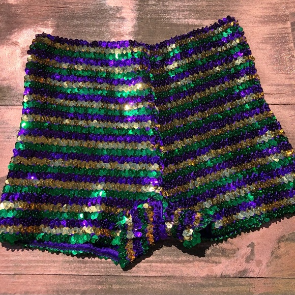 Mardi Gras Shorts NWOT - Picture 1 of 2